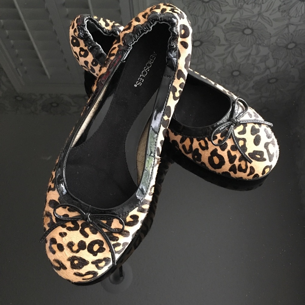 New Aerosoles leopard ballet flats